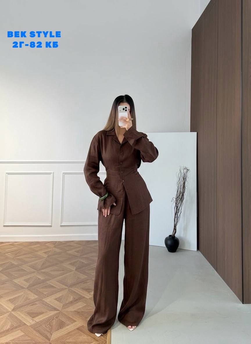 костюм женский льняной,льняной брючный костюм,льняной костюм,костюм брючный с рубашкой льняной летний оверсайз,брючной костюм с рубашкой