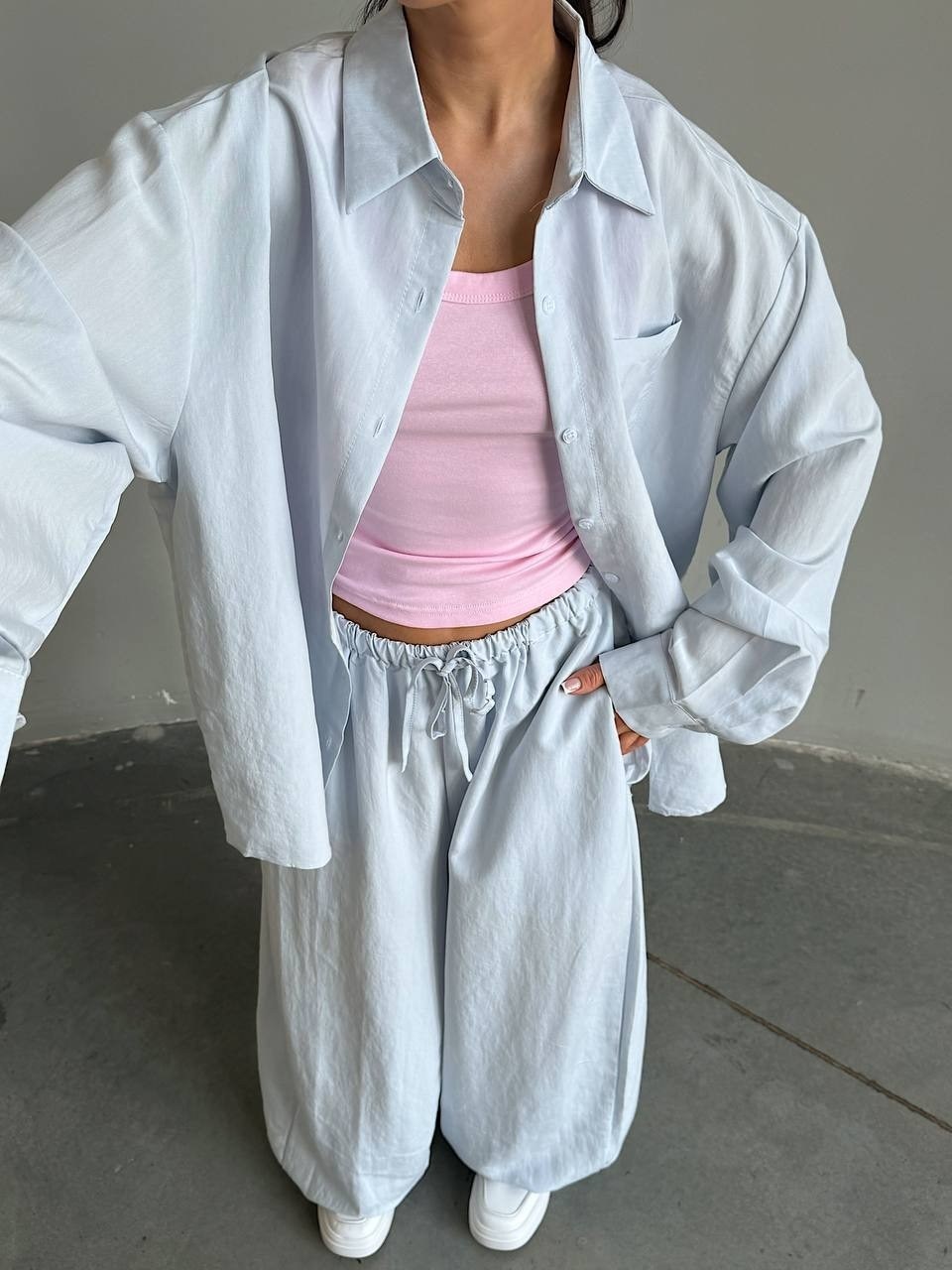 идеальный костюм изо льна: рубашка + брюки, lemon - l-xl,брючный костюм,летний женский костюм,костюм с брюками,летние костюмы