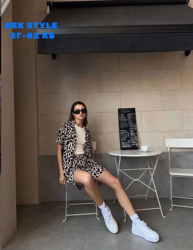 ,костюм леопардовый,пижамные костюмы,пижамный костюм двойка с шортами loungewear,платье из леопардовой ткани 2026