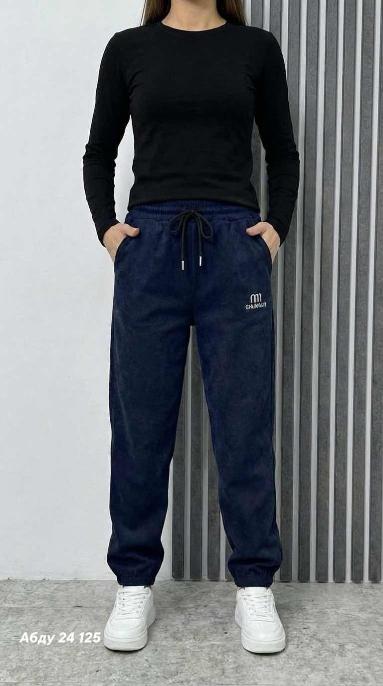 брюки джоггеры вельветовые утепленные h&a collection,брюки джоггеры,брюки вельветовые джоггеры moliza,женские брюки,штаны женские