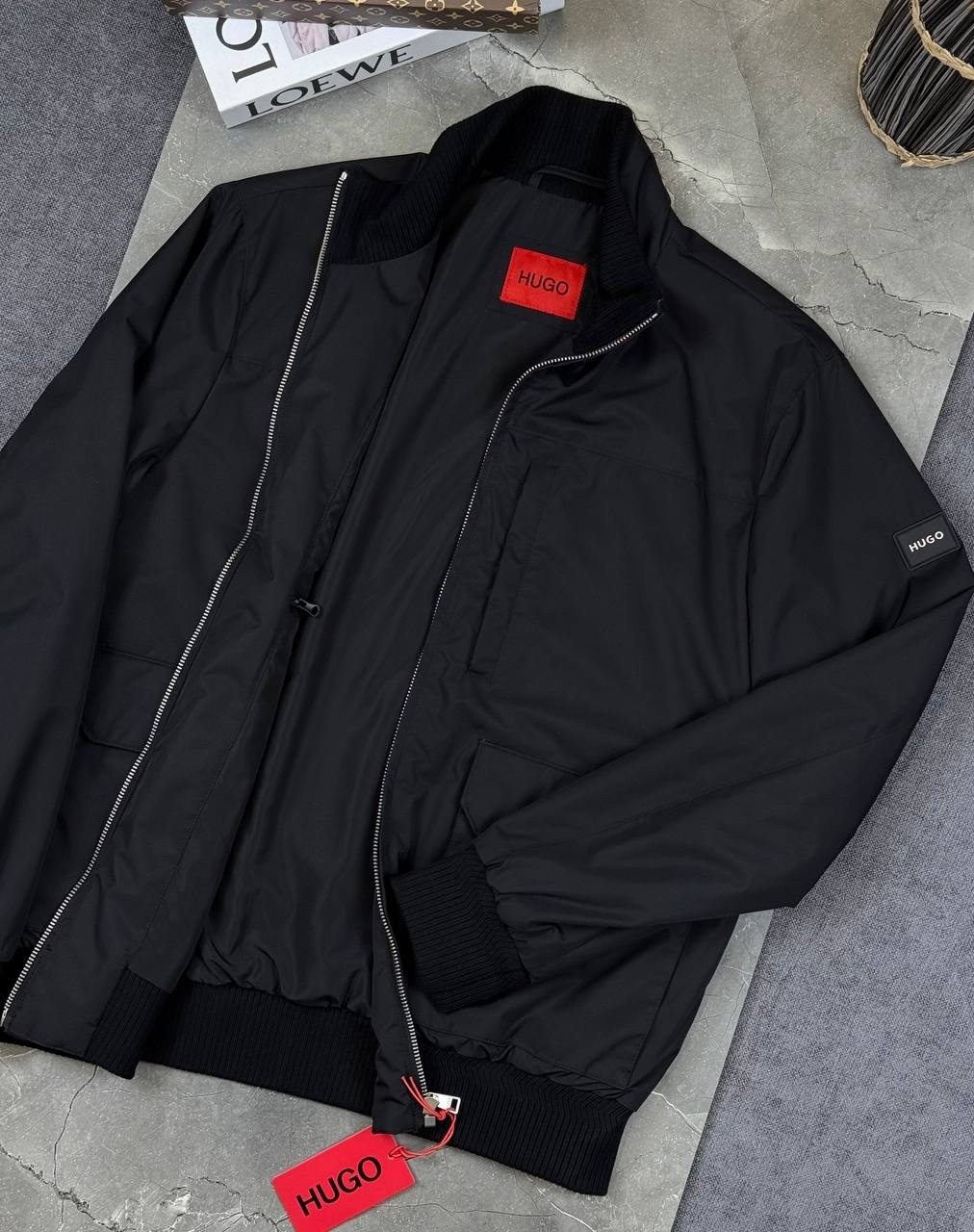 бомбер хуго босс мужской,мужская ветровка hugo boss чёрного цвета,бомбер hugo boss мужской,мужская куртка hugo boss,hugo boss куртка
