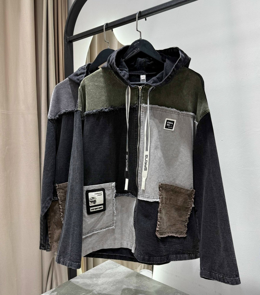 джинсовая куртка,модные джинсовые куртки 2026,стильная джинсовая куртка,женская джинсовая куртка большого размера,куртка джинсовая больших размеров оверсайз с капюшоном dy fashion