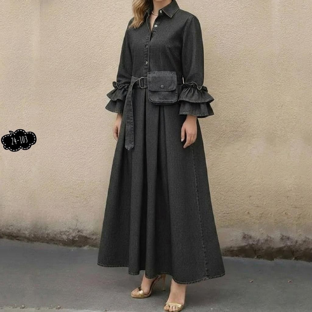 джинсовое платье,платье,платье из джинсы,мусульманская одежда,