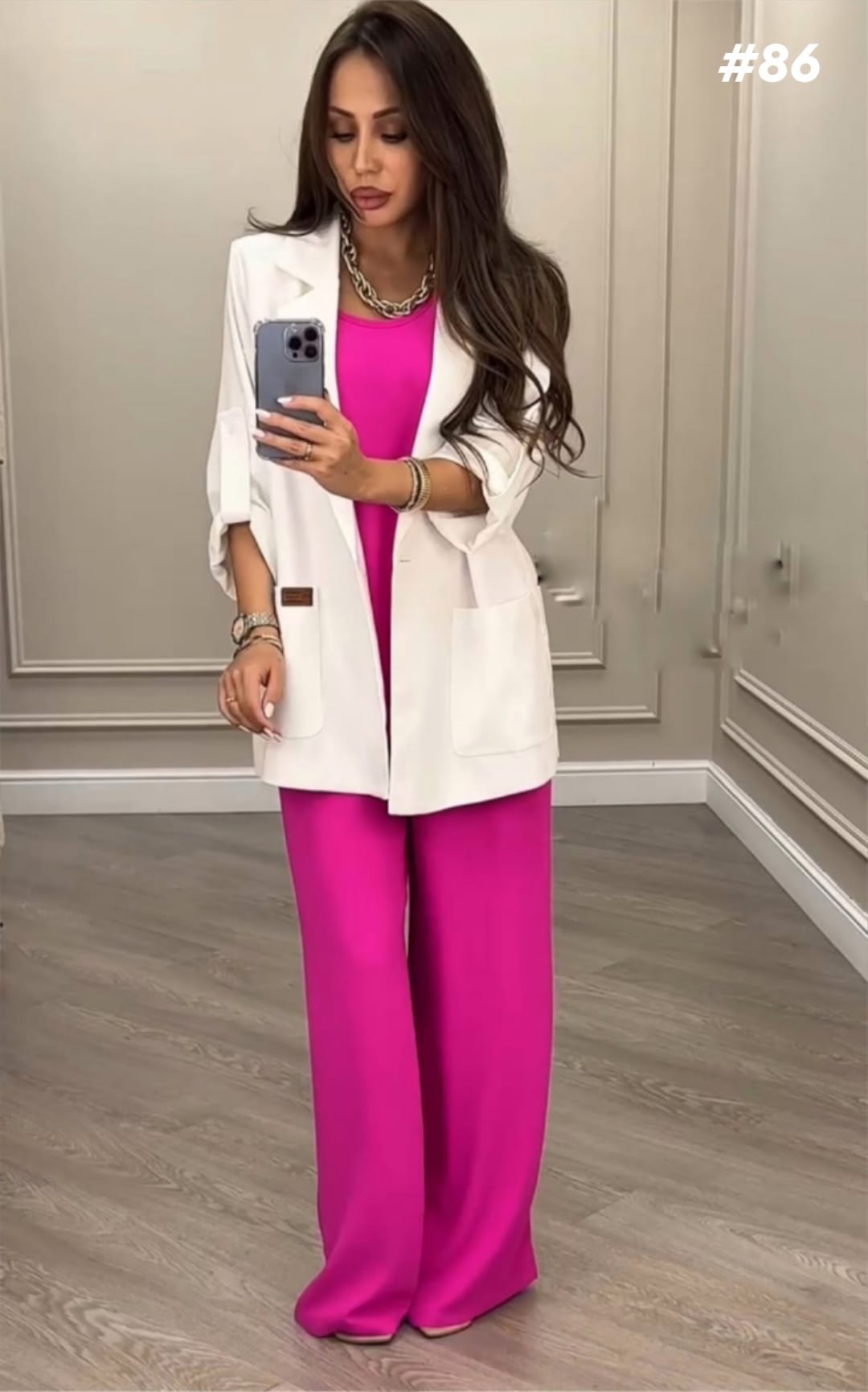 брючный костюм anelli 1398 фуксия,женский брючный костюм двойка,костюм двойка женская,костюм с брюками нарядный,костюм с брюками