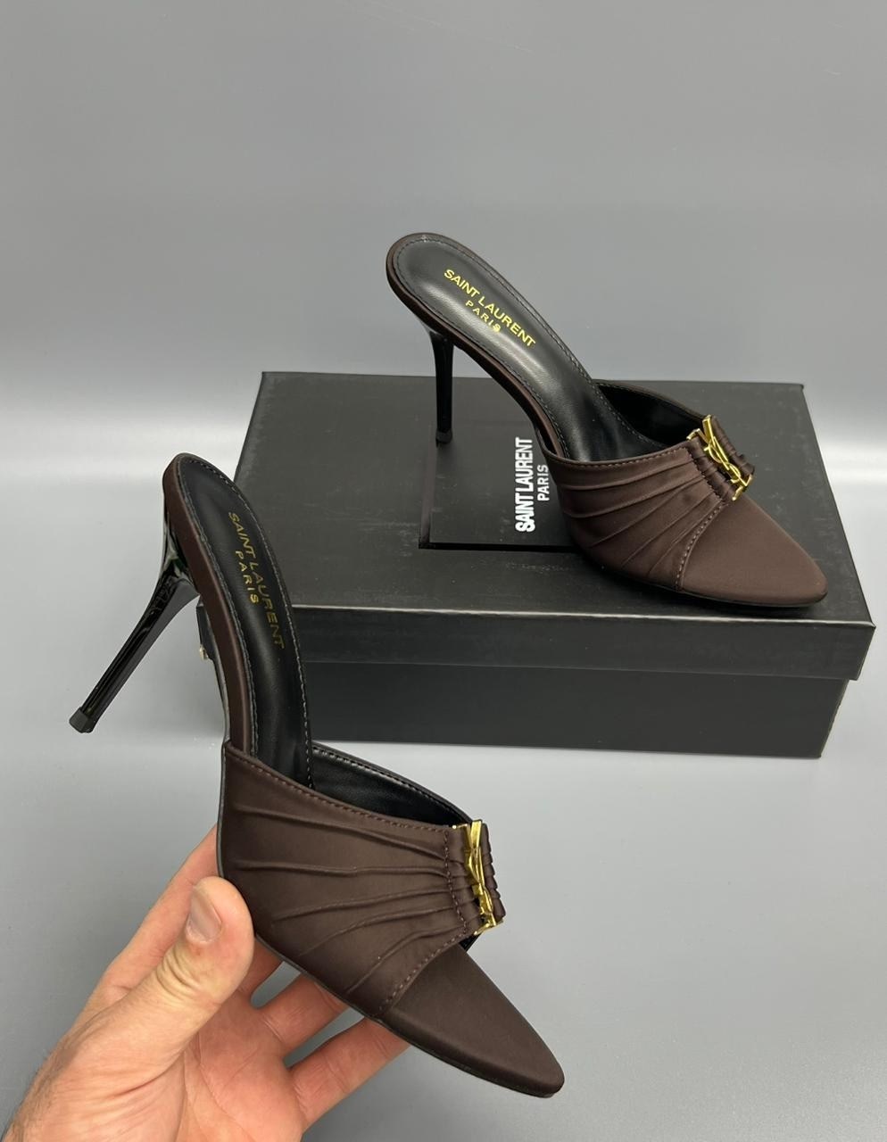 ,босоножки yves saint laurent, женская туфли,женские мюли,брендовая