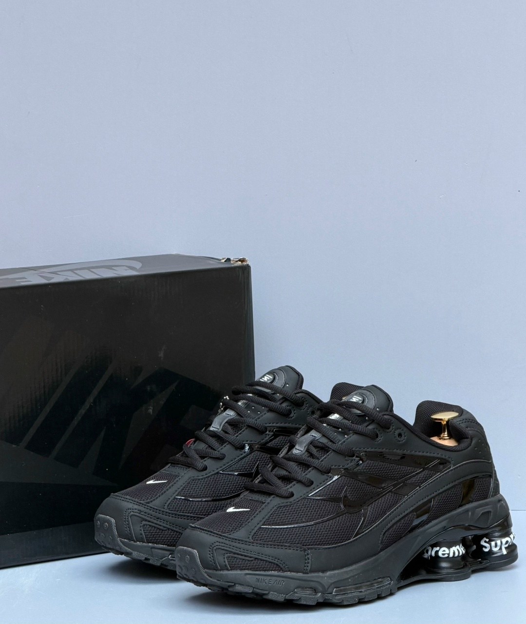 supreme x nike shox ride 2,supreme nike shox ride 2,nike shox ride 2,кроссовки,кроссовки supreme x nike shox ride 2 sp черные