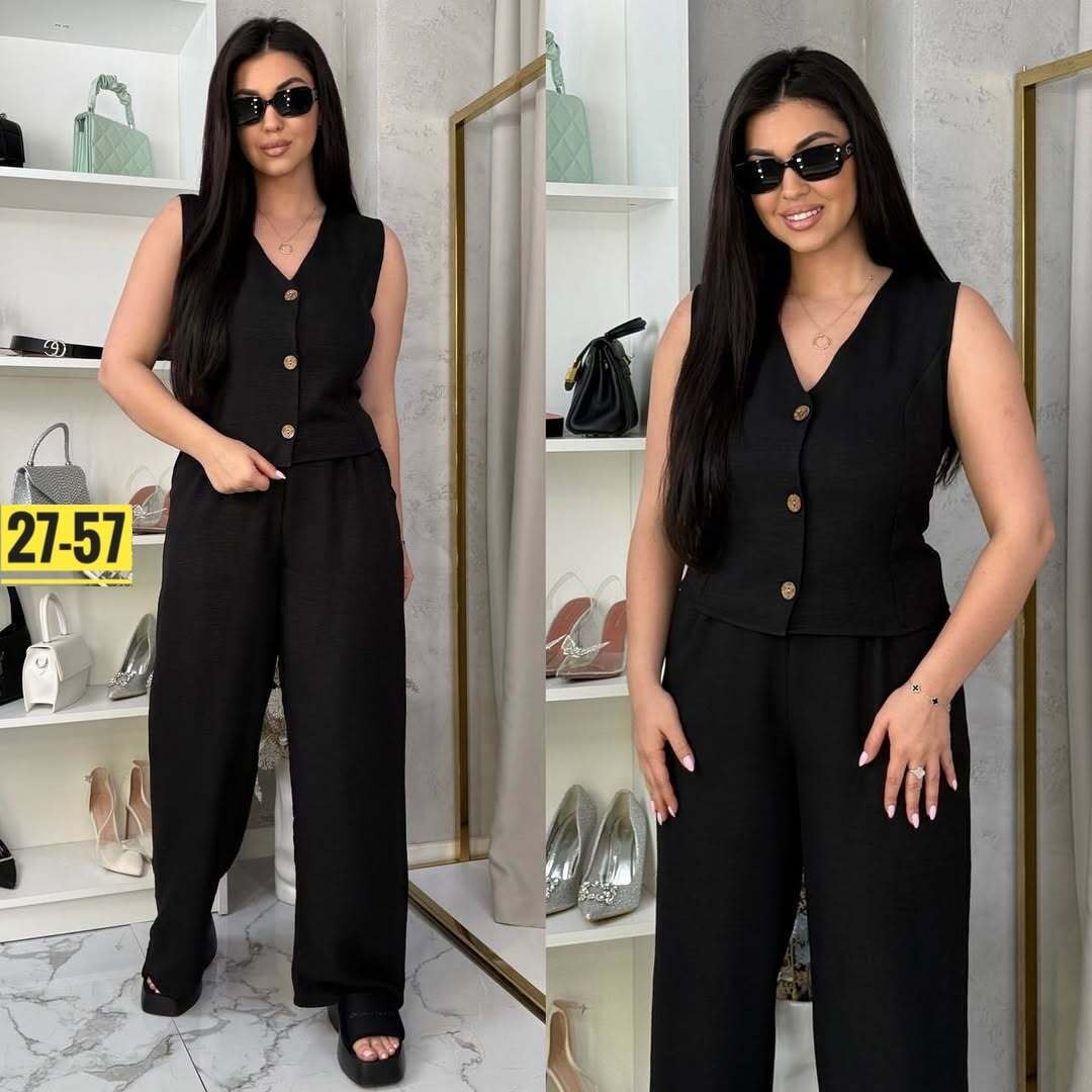 брючный костюм,женский брючный костюм,женский брючный костюм двойка,костюм льняной летний брючный с жилетом и брюками паллацо,брючный костюм с жилетом