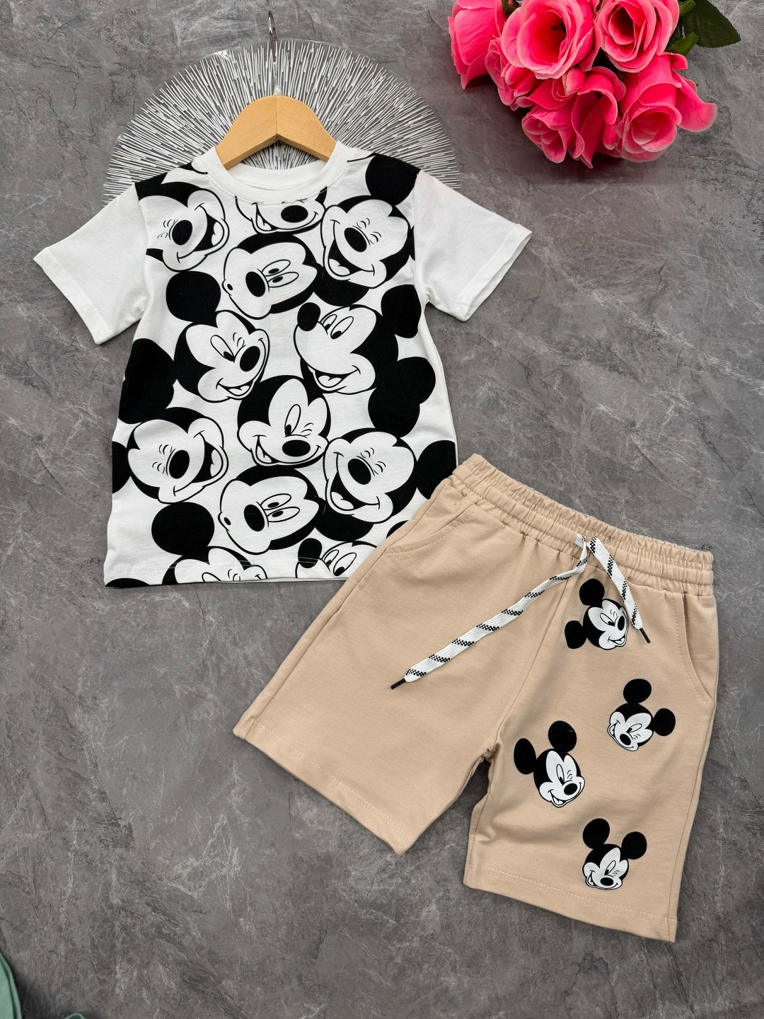 костюм с микки зара,костюм двойка микки,летний костюм для мальчика,костюм трикотажный микки и друзья,костюм микки