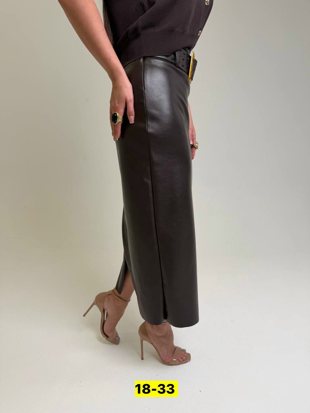 женская кожаная юбка,юбка кожаная миди с разрезом,кожаная юбка,юбка женская,юбка из экокожи