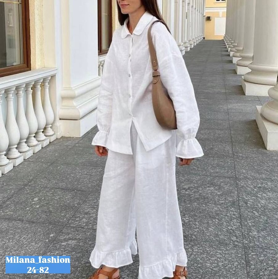 льняной костюм женский,льняной оверсайз костюм женский комплект рубашка и широкие брюки из льна,костюм льняной,костюм из льна женский,костюм брючный льняной mabag eco