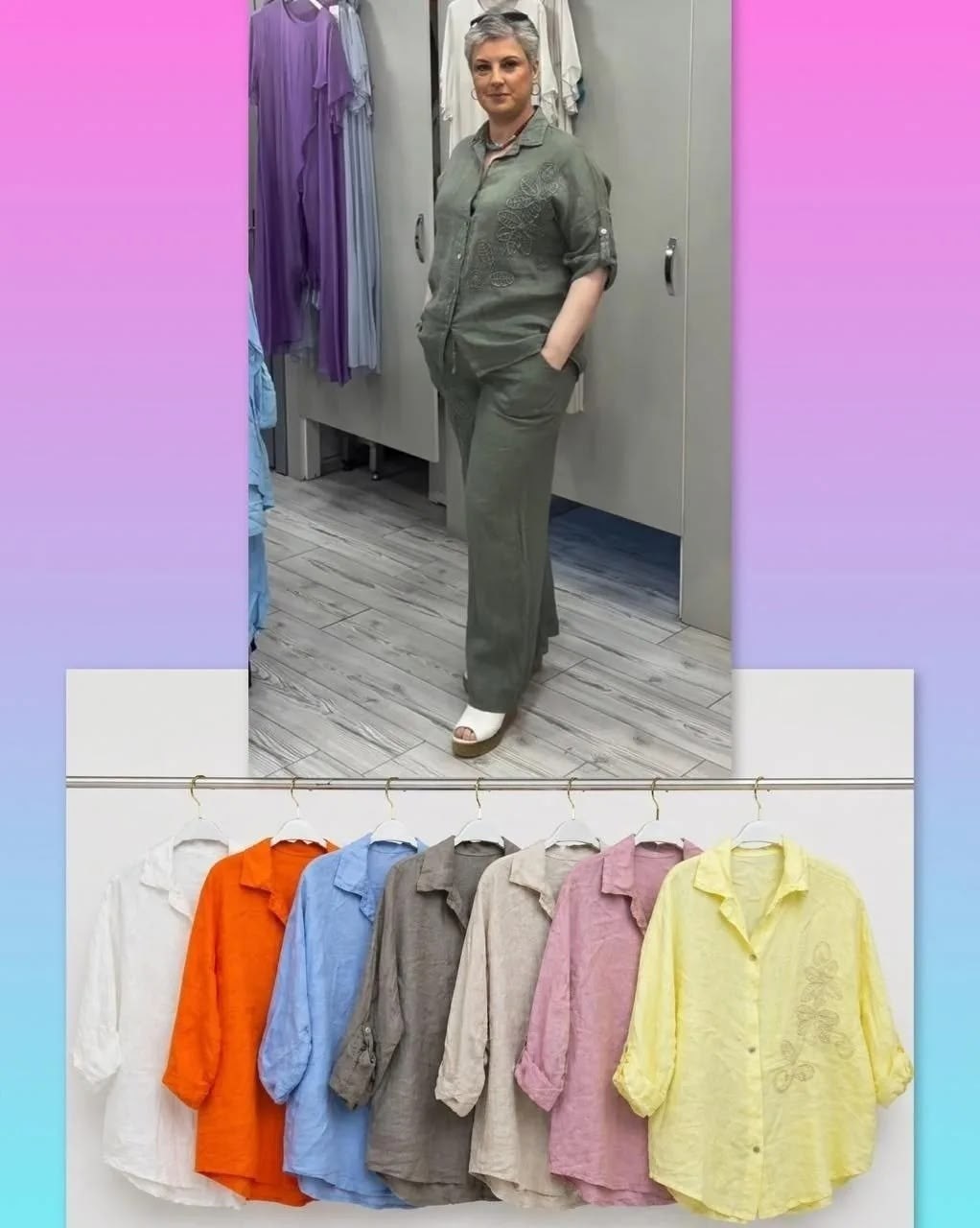 костюм с рубашкой и брюками,брючные костюмы,костюм повседневный,костюм с брюками,летние костюмы