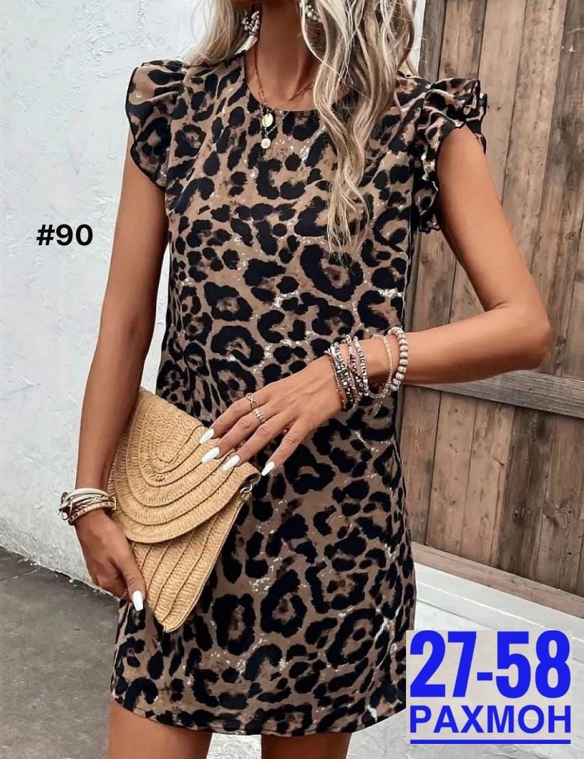 платье с леопардовым принтом,мини-платье с леопардовым принтом коричневый,платье женское леопардовое,платье летнее,повседневные платья