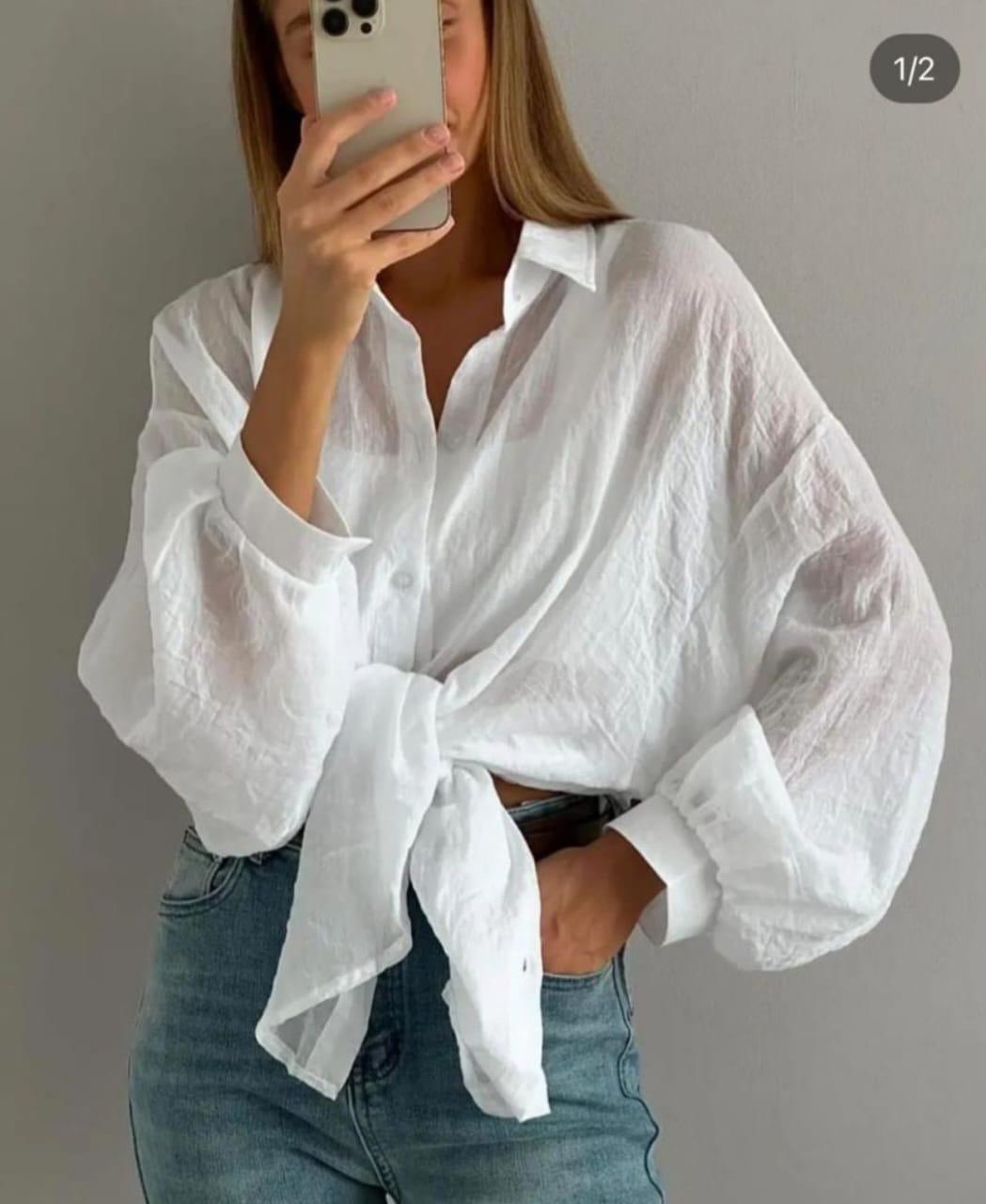 белая рубашка оверсайз,муслиновая модная рубашка,рубашка летняя марлевка прозрачная,рубашка оверсайз прозрачная,женская рубашка