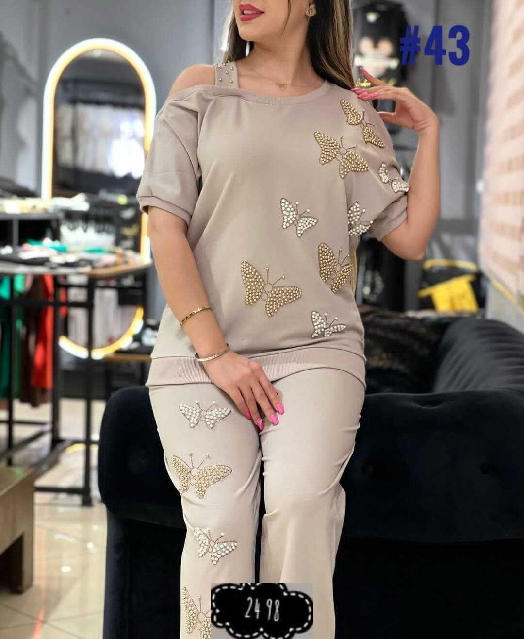 женский костюм двойка,костюм женский,костюм трикотаж,трикотажные костюмы женские,женский костюм из мягкого трикотажа с бабочками