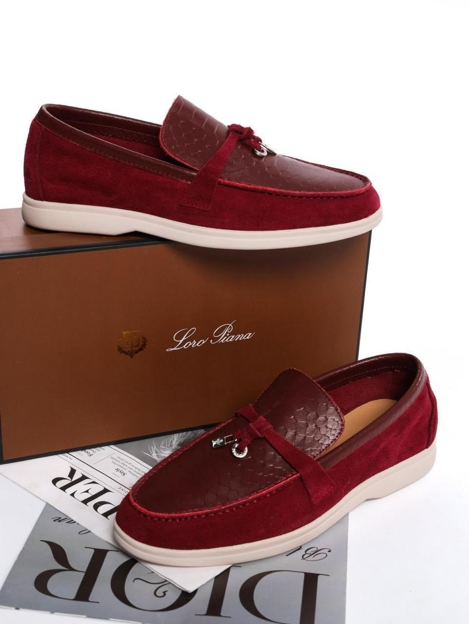 замшевые бордовые лоферы loro piana open walk,лоро пиана лоферы,loro piana  женская лоферы,,лоферы loro piana