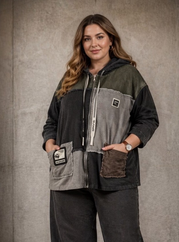 джинсовая куртка,модные джинсовые куртки 2026,стильная джинсовая куртка,женская джинсовая куртка большого размера,куртка джинсовая больших размеров оверсайз с капюшоном dy fashion