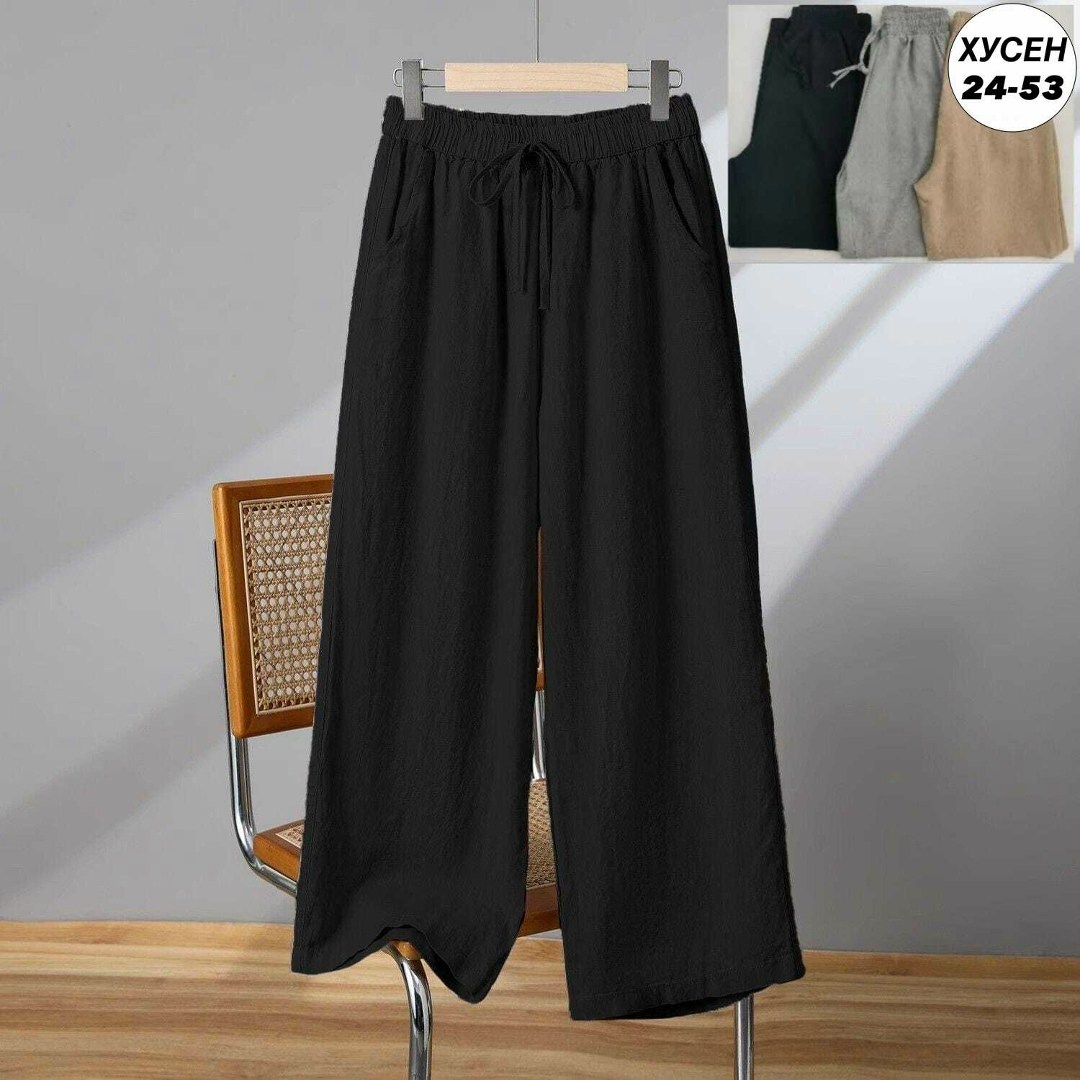 женские широкие брюки,женские винтажные хлопковые широкие брюки,брюки палаццо из льна женские,широкие брюки из хлопка,брюки женские льняные с широкими штанинами