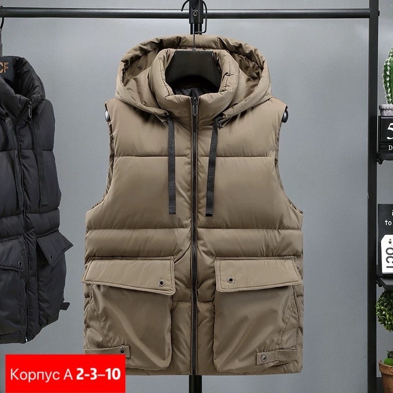 мужской жилет с капюшоном,жилет с капюшоном,жилетка повседневная,жилет,жилет повседневный