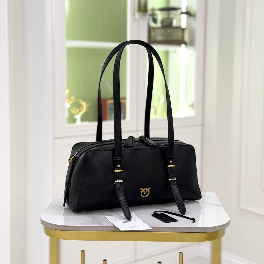 сумка pinko,женская сумка pinko,кожаная сумка,черная кожаная сумка,женская сумка тоут