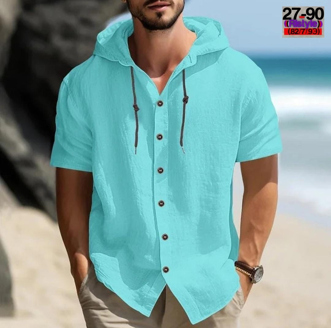 рубашка с капюшоном,летние рубашки,рубашка мужская с капюшоном,рубашка мужская белая,мужская льняная рубашка