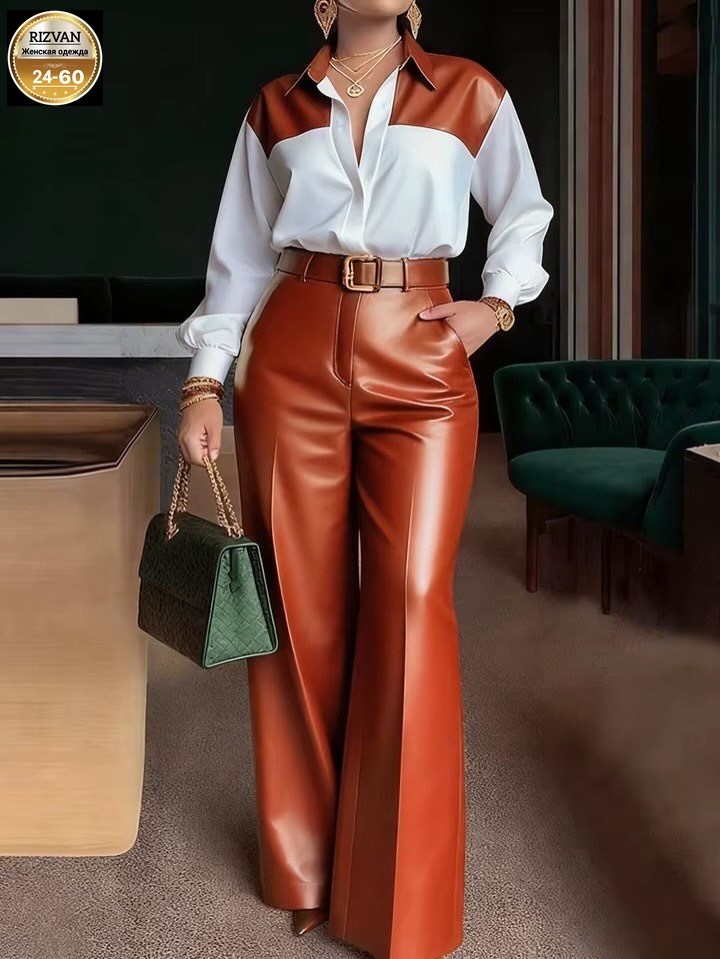 модные брюки,одежда брюки,женские кожаные брюки,стильные брюки,брюки с поясом