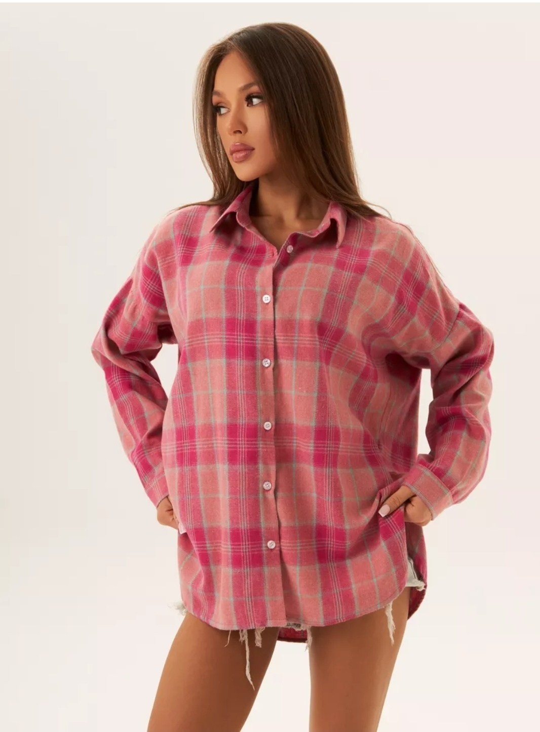 рубашка в клетку женская,рубашка клетка,женская рубашка оверсайз в клетку,рубашка оверсайз в клетку хлопок pahomova oksana,рубашка в клетку женская оверсайз теплая