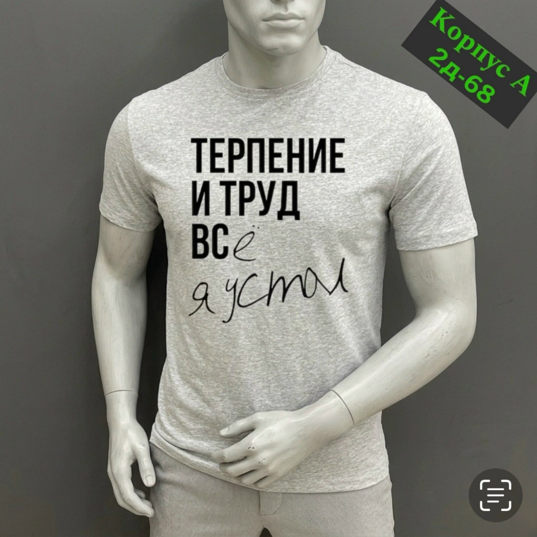 футболки мужские,футболки для мужчин,футболка с принтом терпение и труд,футболка,футболки мужские с принтом