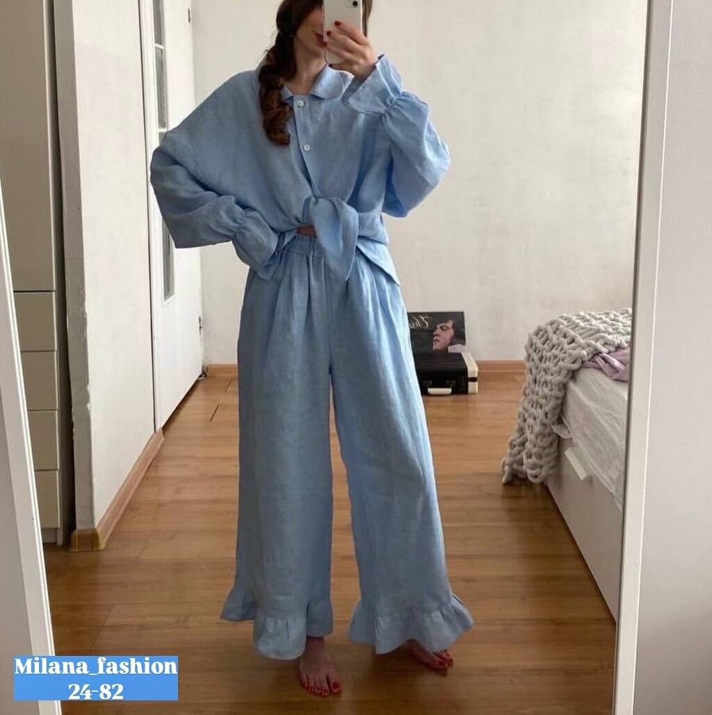 льняной костюм женский,льняной оверсайз костюм женский комплект рубашка и широкие брюки из льна,костюм льняной,костюм из льна женский,костюм брючный льняной mabag eco