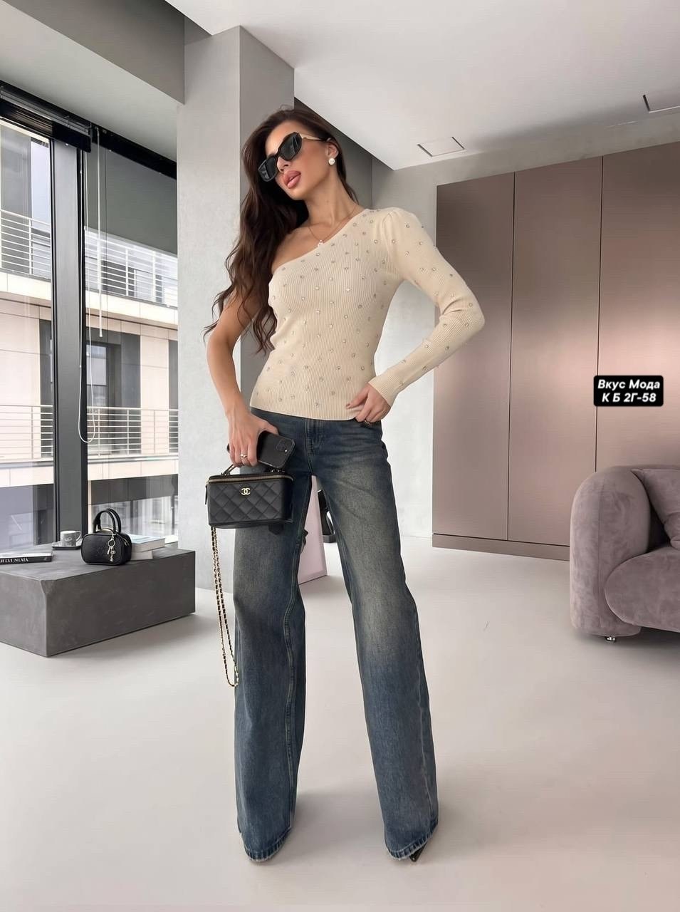 кофта женская,кофта с одним рукавом,кофты женские модные,вязаный пуловер,кофта