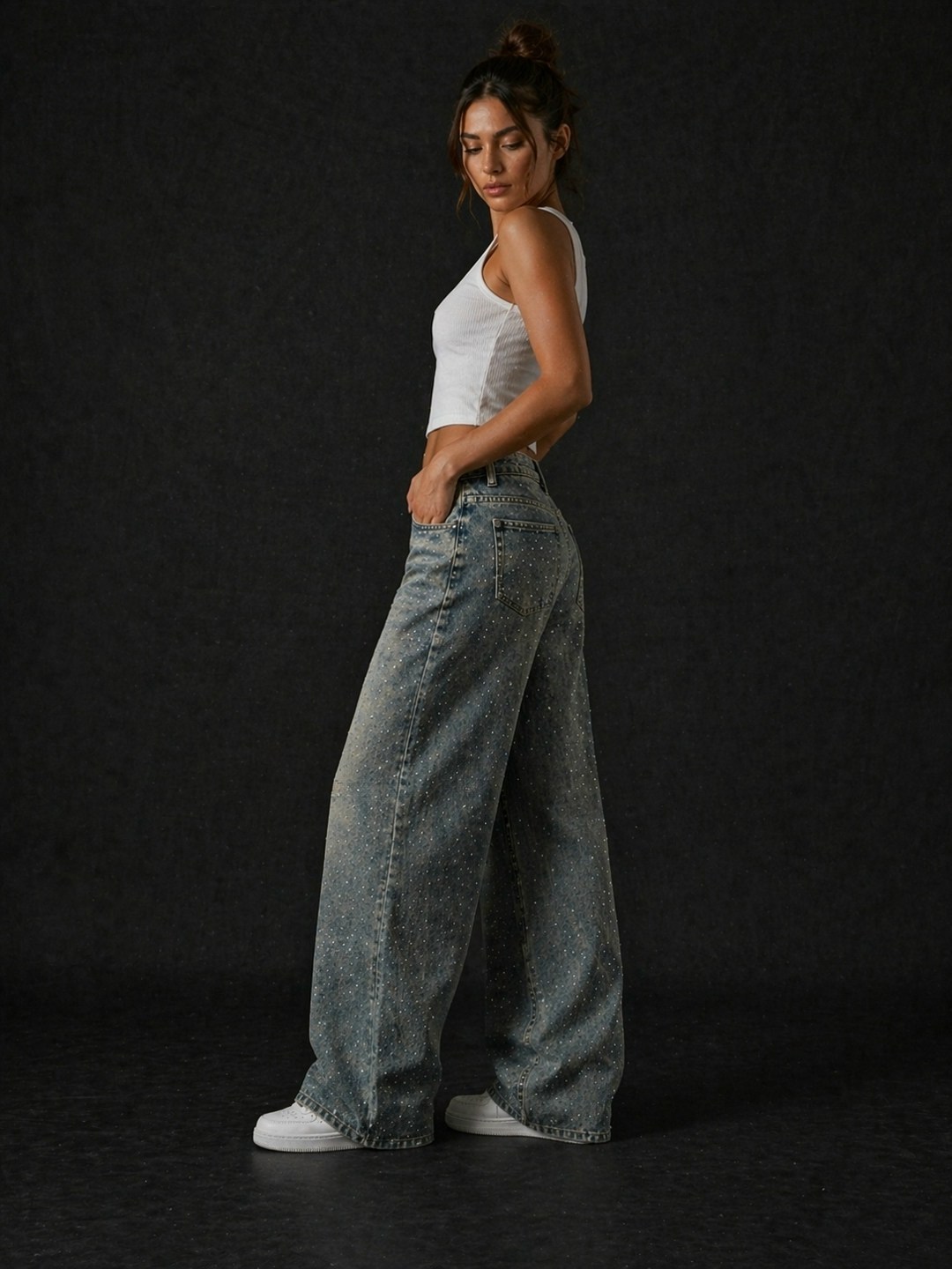 джинсы широкие,широкие женские джинсы,джинсы женские,джинсы широкие sela,джинсы модные