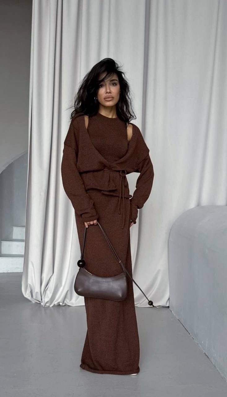 стильные костюмы,костюм с юбкой макси,костюм с юбкой,костюм трикотажный с длинной юбкой desire store,женский костюм