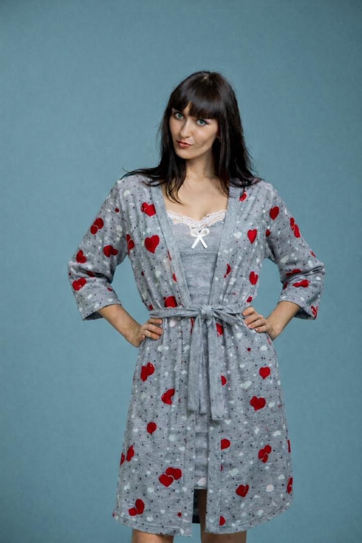 женский халат,комплект домашний женский,домашний халат,комплект халат сорочка,пеньюар комплект