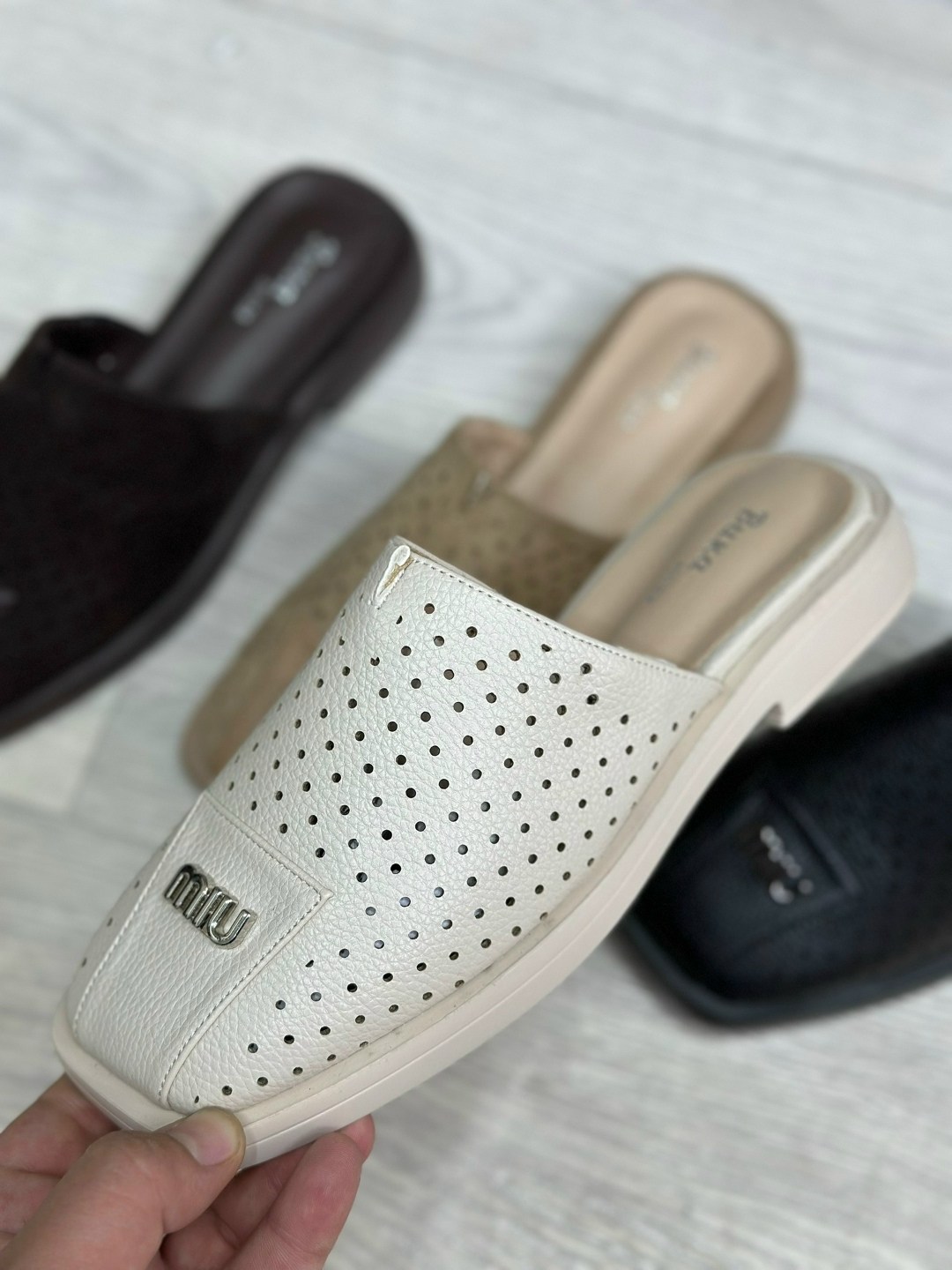 шлепанцы женские,,сабо с перфорацией,сабо женские,женские шлепки