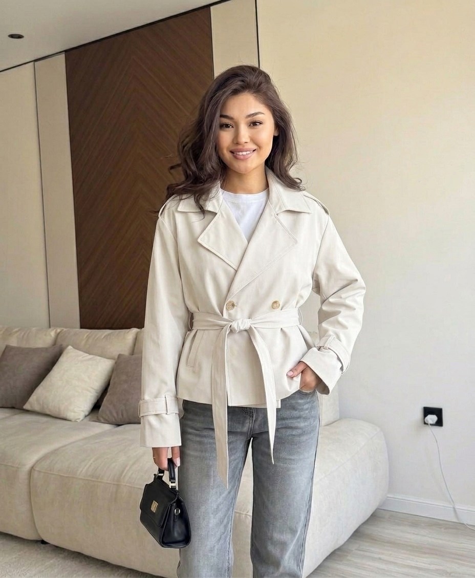 стильная куртка,полупальто с поясом,пальто с поясом,женский костюм,тренч