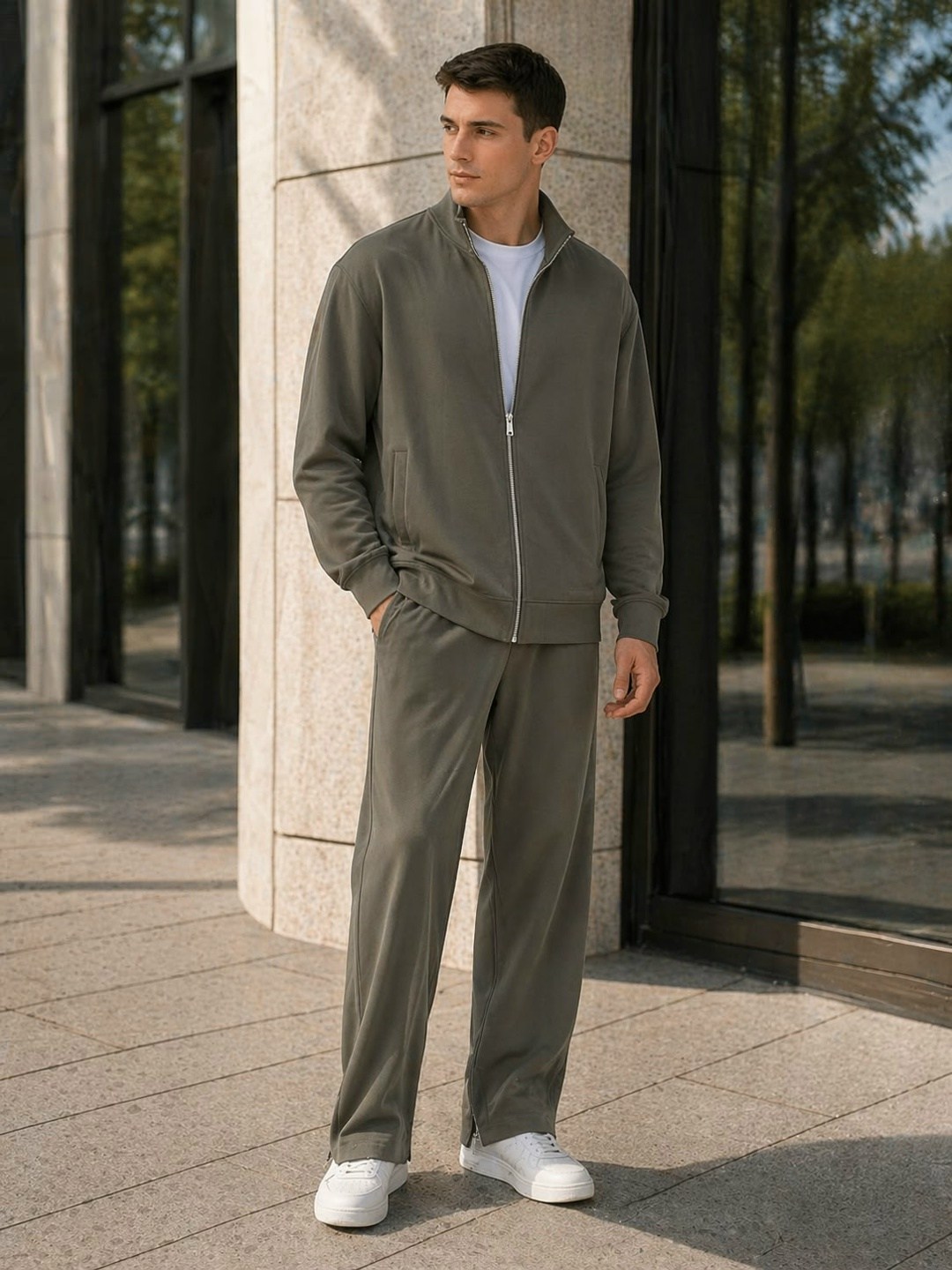 костюм мужской,штаны с кофтой,костюм коричневый,трикотажные брюки,костюм