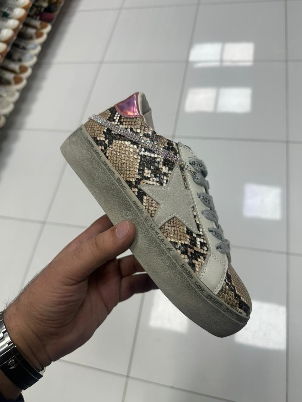 golden goose кеды hi star с блестками белый,,кроссовки golden goose,golden goose sneakers,golden goose