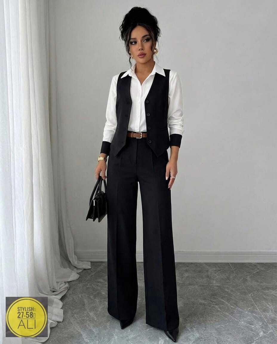 брючный костюм,жилет женский,классический костюм брючный,костюм женский брючный,костюм с жилетом брючный
