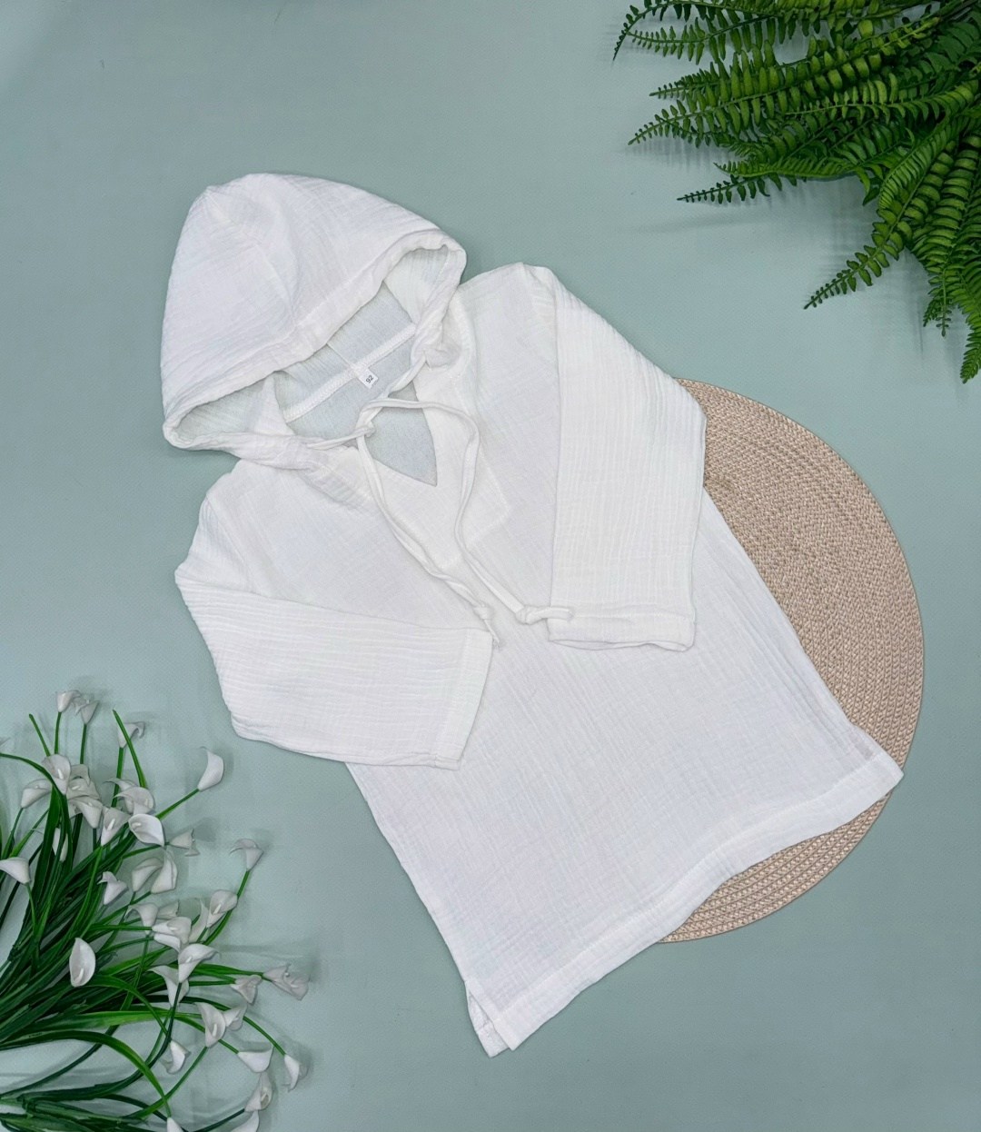 муслиновые туники детские,рубашка с капюшоном,туника с капюшоном,рубашка с капюшоном из муслина детская,туника детская пляжная