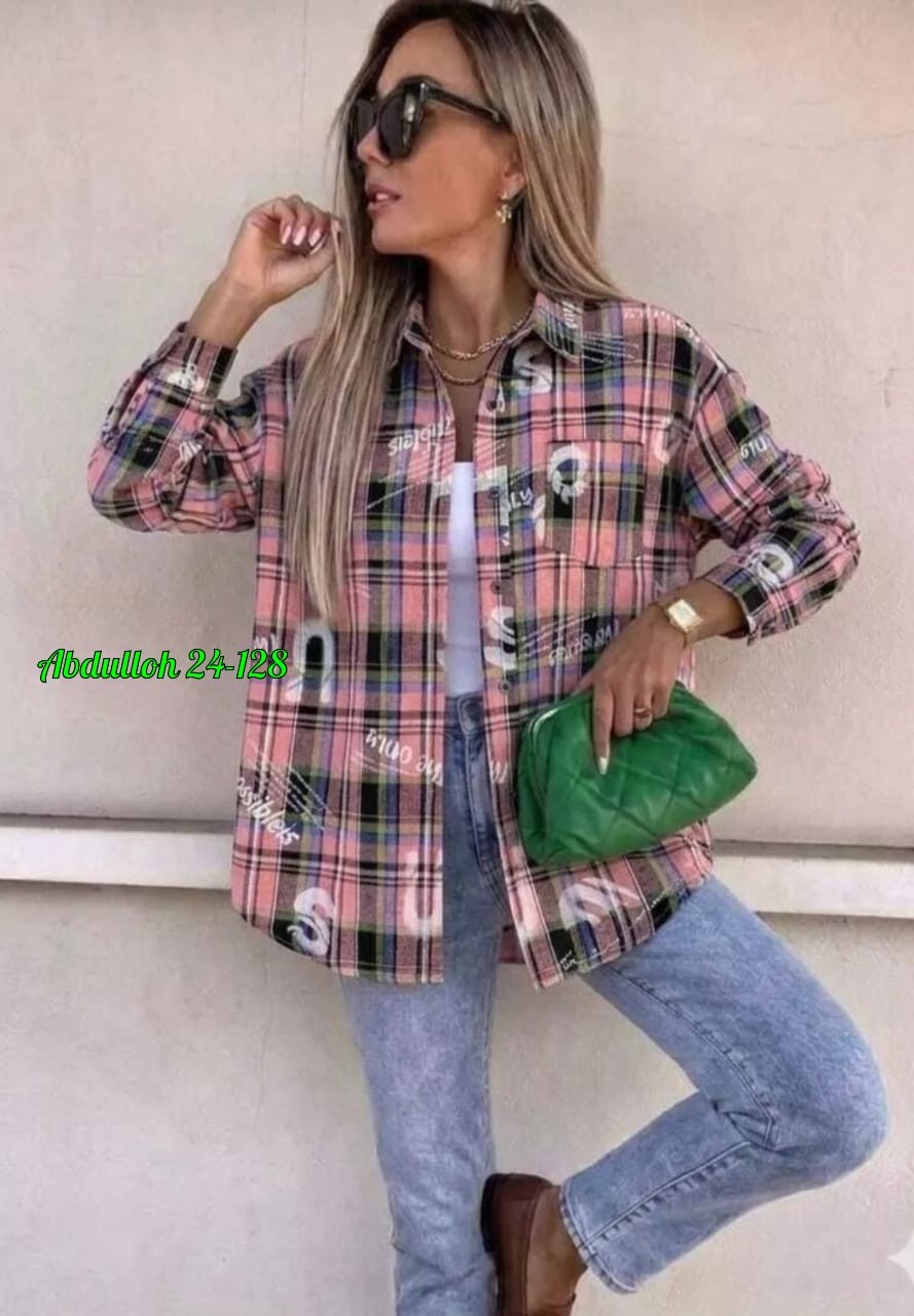 женская рубашка в клетку,рубашка клетчатая женская,рубашка женская оверсайз в клетку,рубашка женская теплая в клетку оверсайз,рубашка в клетку