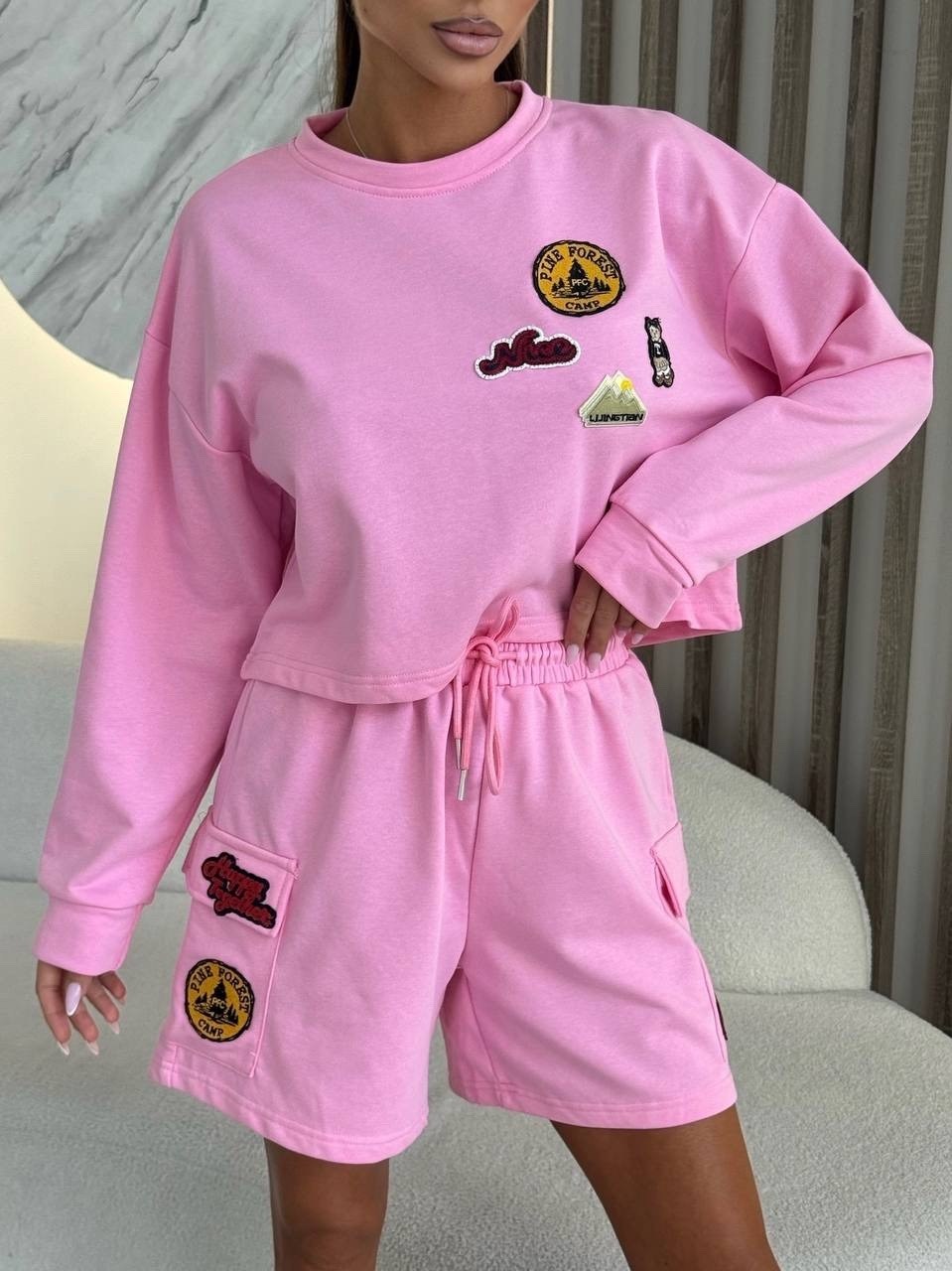 спортивные костюмы женские,костюм двойка с шортами,женские костюмы,спортивные костюм,летний костюм