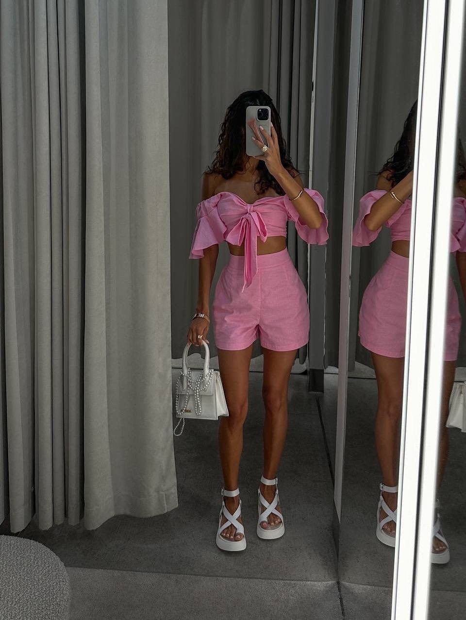 летние костюмы,женский костюм с шортами,костюм с шортам,костюм топ шорты