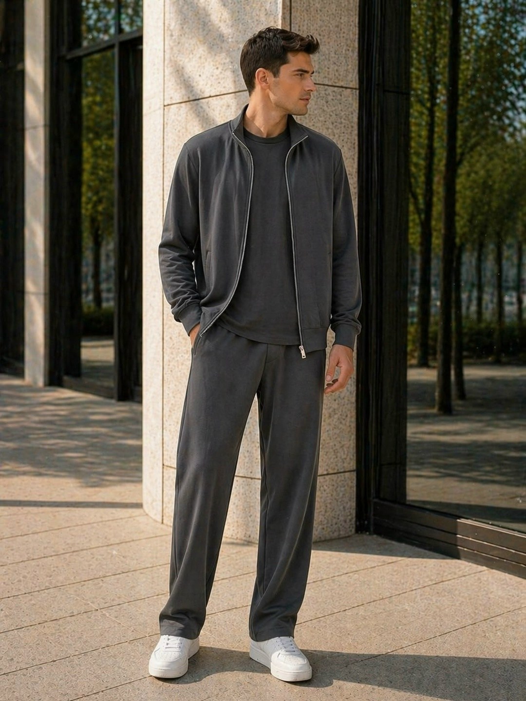 костюм мужской,штаны с кофтой,костюм коричневый,трикотажные брюки,костюм