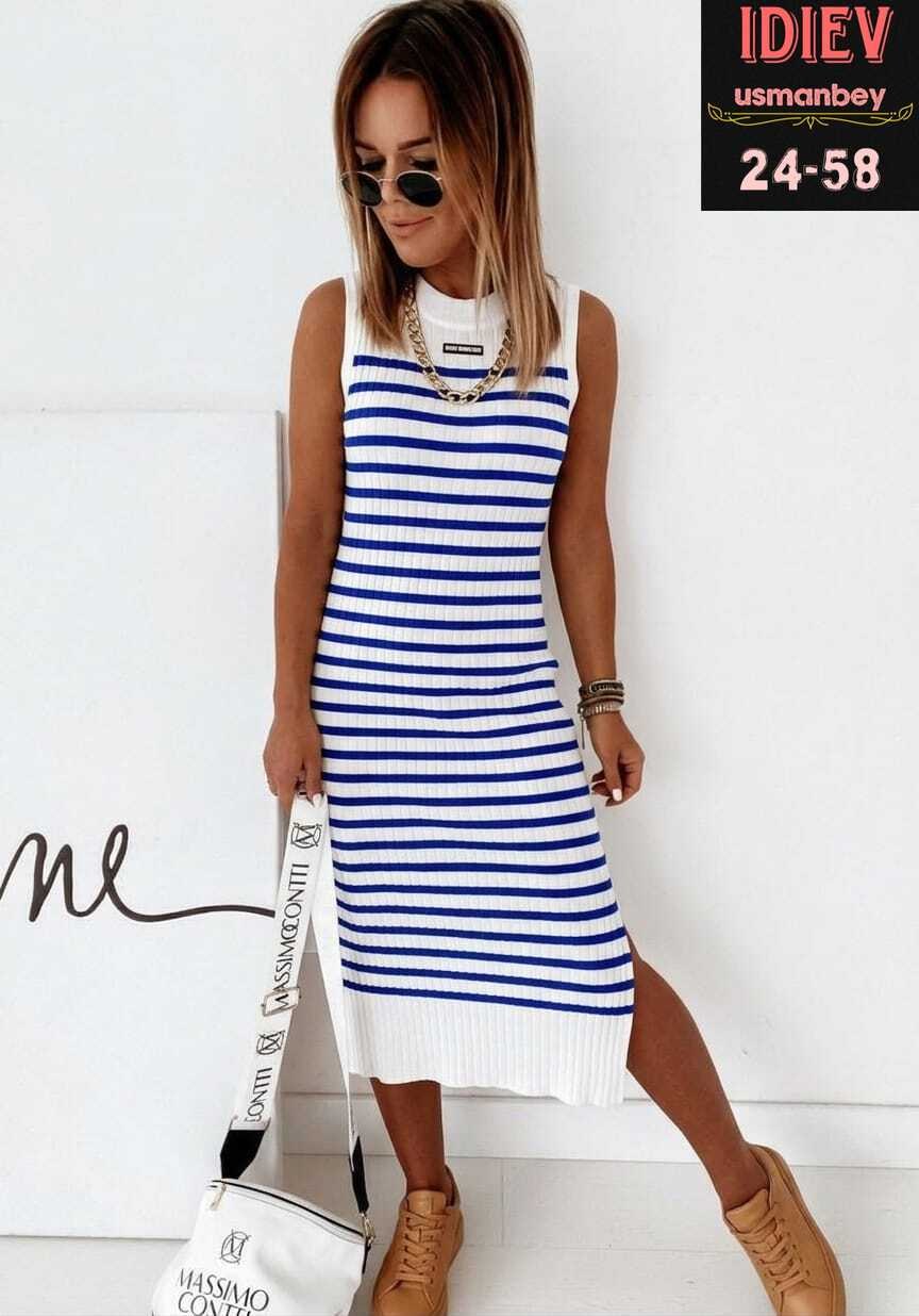 трикотажное платье,платья в полоску,платье женской,платье миди в полоску,платье стильное