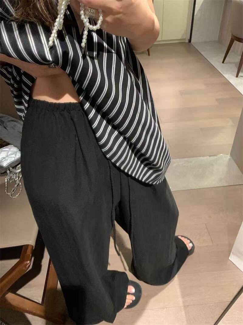 льняные брюки,белые повседневные широкие брюки,льняные широкие брюки,брюки женские льняные,хлопковые брюки