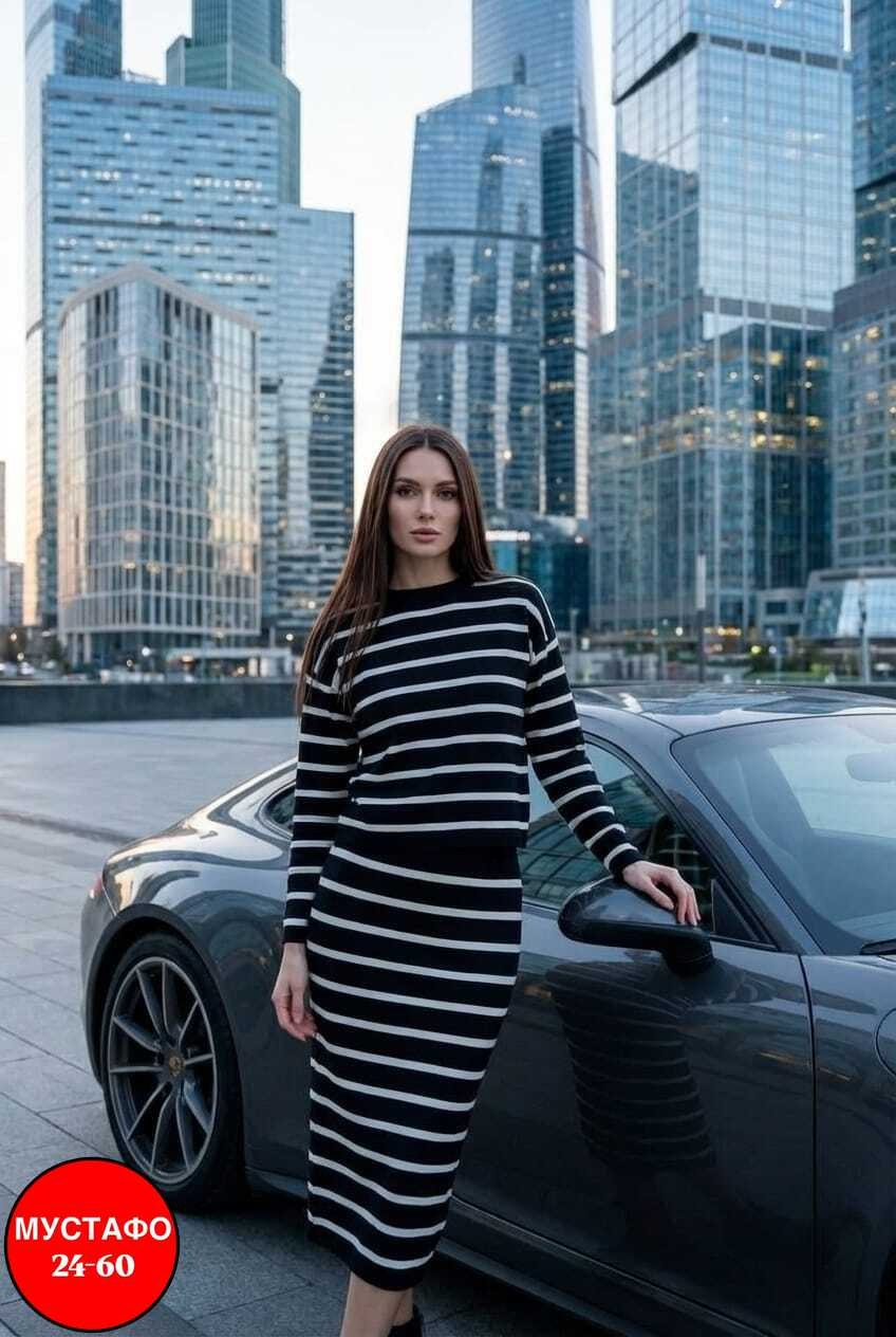 трикотажное платье,,платья,женский костюм с юбкой