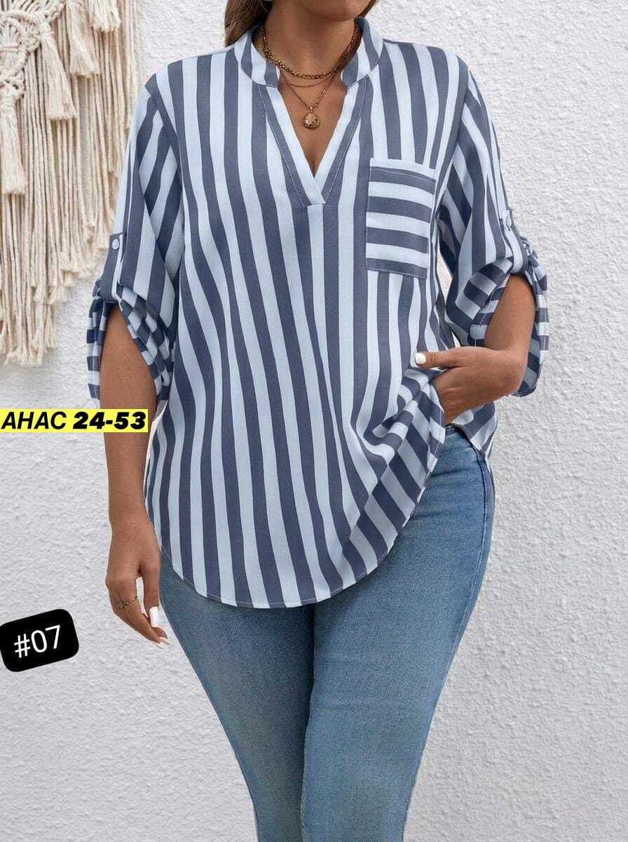 женские блузки,блуза женская,повседневная рубашка,рубашка в полоску,женская рубашка больших размеров