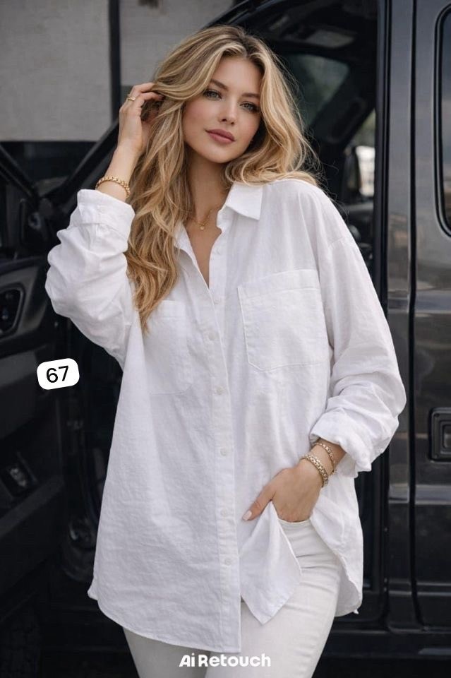 рубашка оверсайз с длинными рукавами the assem 68132204,рубашка лен,белая рубашка оверсайз,рубашка женская,свободная рубашка