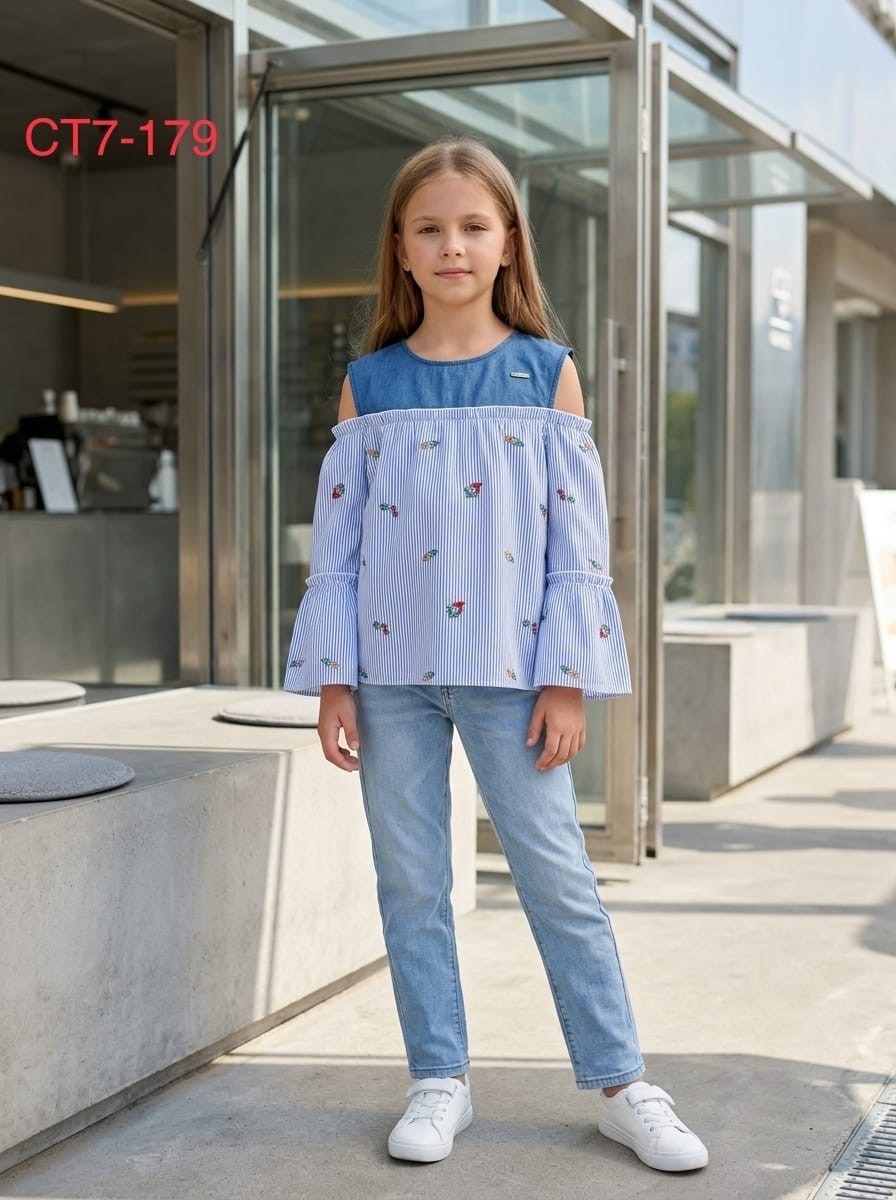 блузка стильная,блузка для девочек,блуза для девочек,модная летняя блузка,блузка с оборками