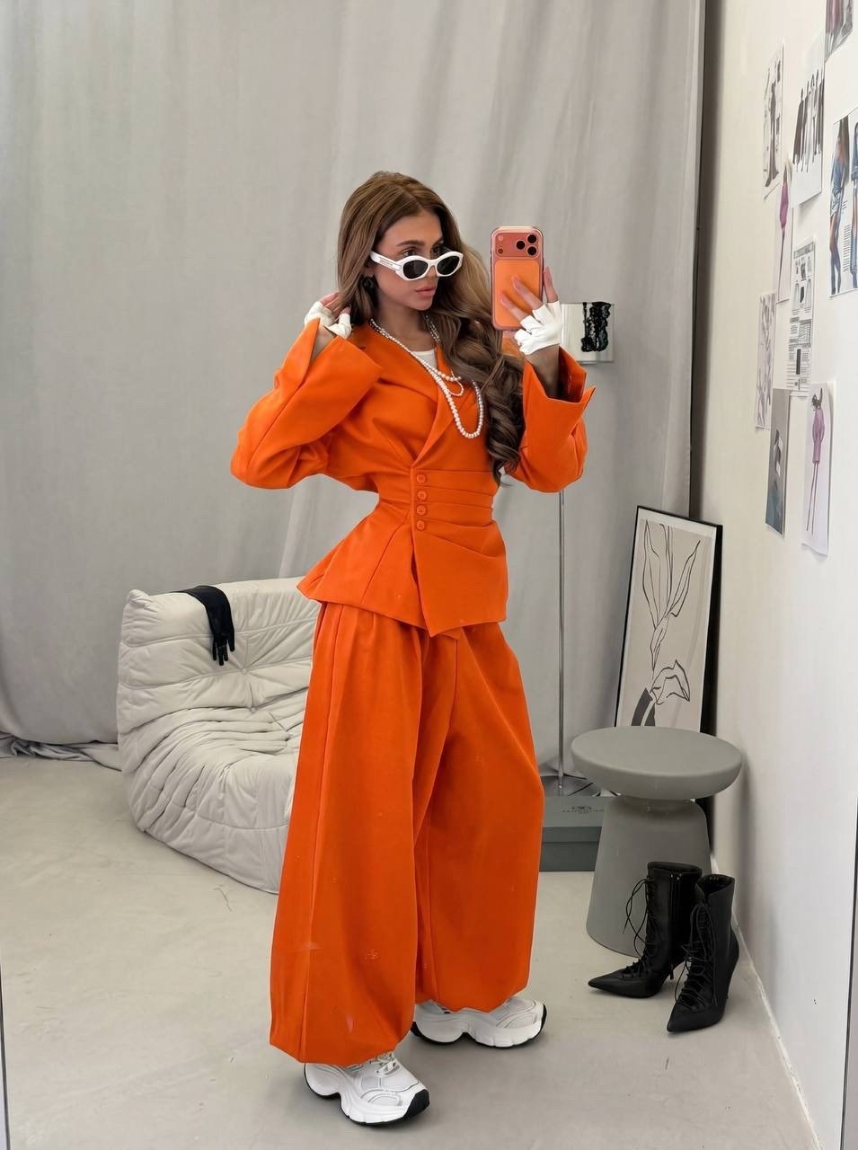 брючный костюм,брючный костюм женский безко,женский брючный костюм,красный брючный костюм,женский костюм