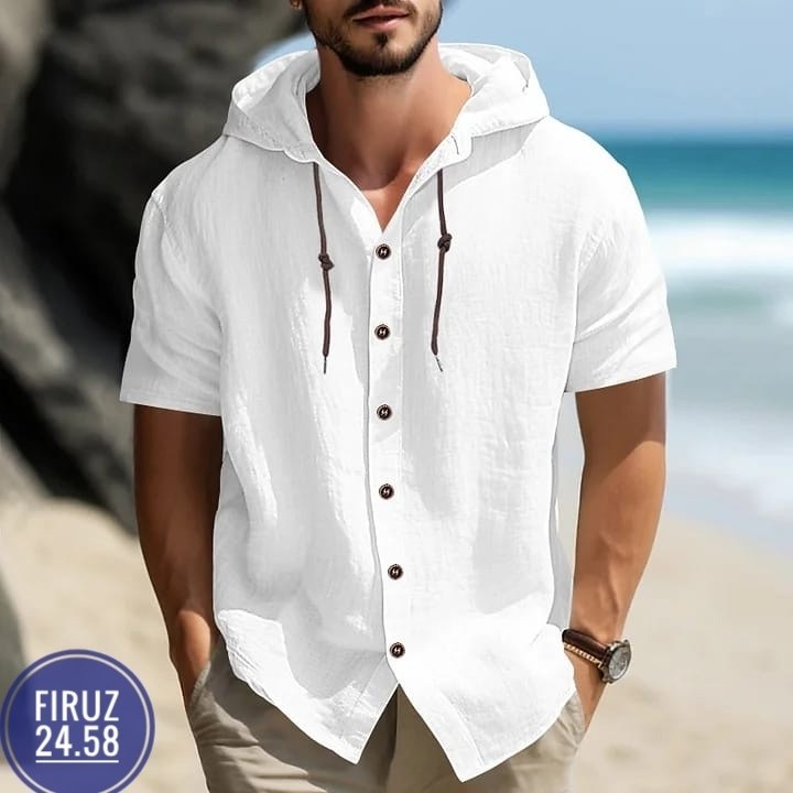 рубашка с капюшоном,рубашка с капюшоном мужская,повседневная рубашка,летние рубашки,футболка с капюшоном мужская